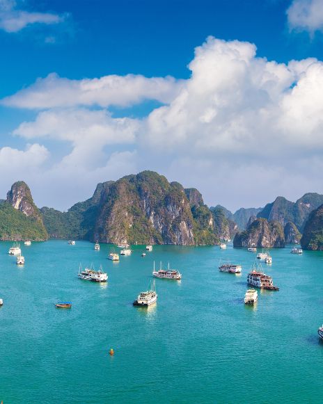 Hạ Long Bay (also known as Halong Bay) in Vietnam