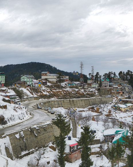 Kufri, a small hill station and popular tourist destination near Shimla