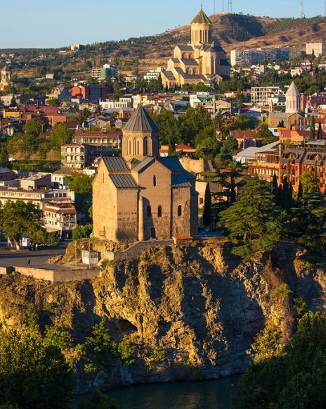 Metekhi Church in Tbilisi, Georgia