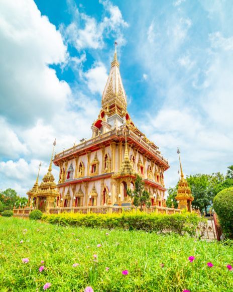 Wat Chalong, the largest and most important Buddhist temple in Phuket