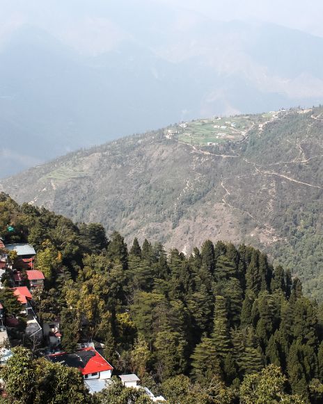 Beautiful valley view from mussoorie india